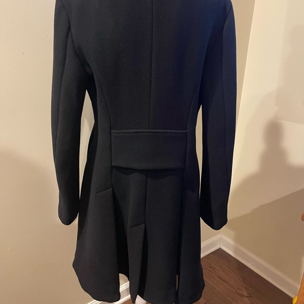 -♥️Alexander McQueen black wool coat, brand new with tags size 48/12 - Picture 3 of 16